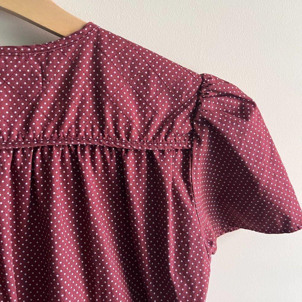 Christy Dawn - Dawn Dress in Burgundy Dot - Picture 6 of 10